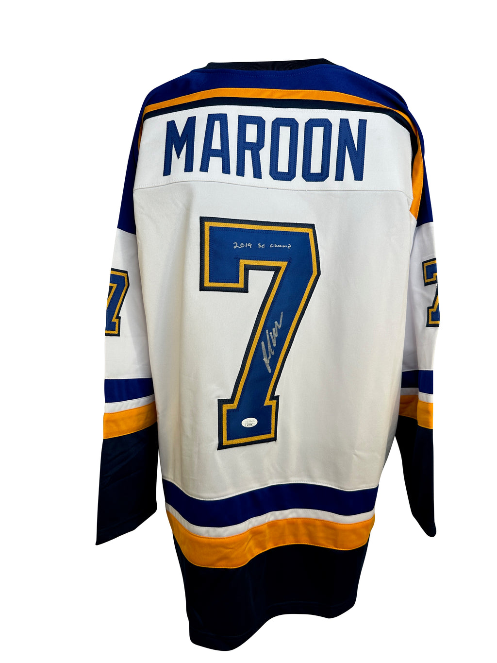 Pat Maroon autographed signed inscribed jersey St. Louis Blues JSA COA