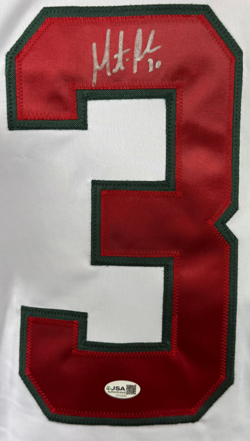 MARTIN BRODEUR AUTOGRAPHED SIGNED WHITE CUSTOM PRO STYLE JERSEY JSA