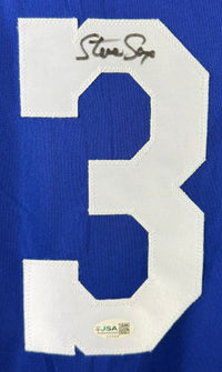 STEVE SAX AUTOGRAPHED SIGNED CUSTOM BLUE PRO STYLE JERSEY JSA COA