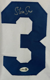 STEVE SAX SIGNED AUTOGRAPHED WHITE PRO STYLE JERSEY JSA COA