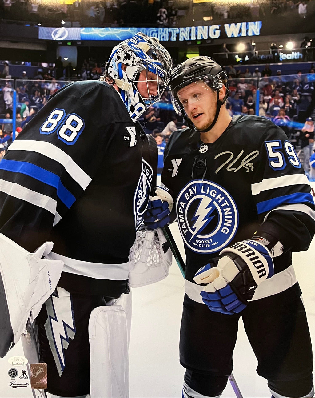 Jake Guentzel autographed signed 16x20 photo Tampa Bay Lightning JSA COA