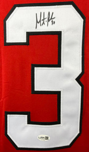 MARTIN BRODEUR AUTOGRAPHED SIGNED RED CUSTOM PRO STYLE JERSEY JSA