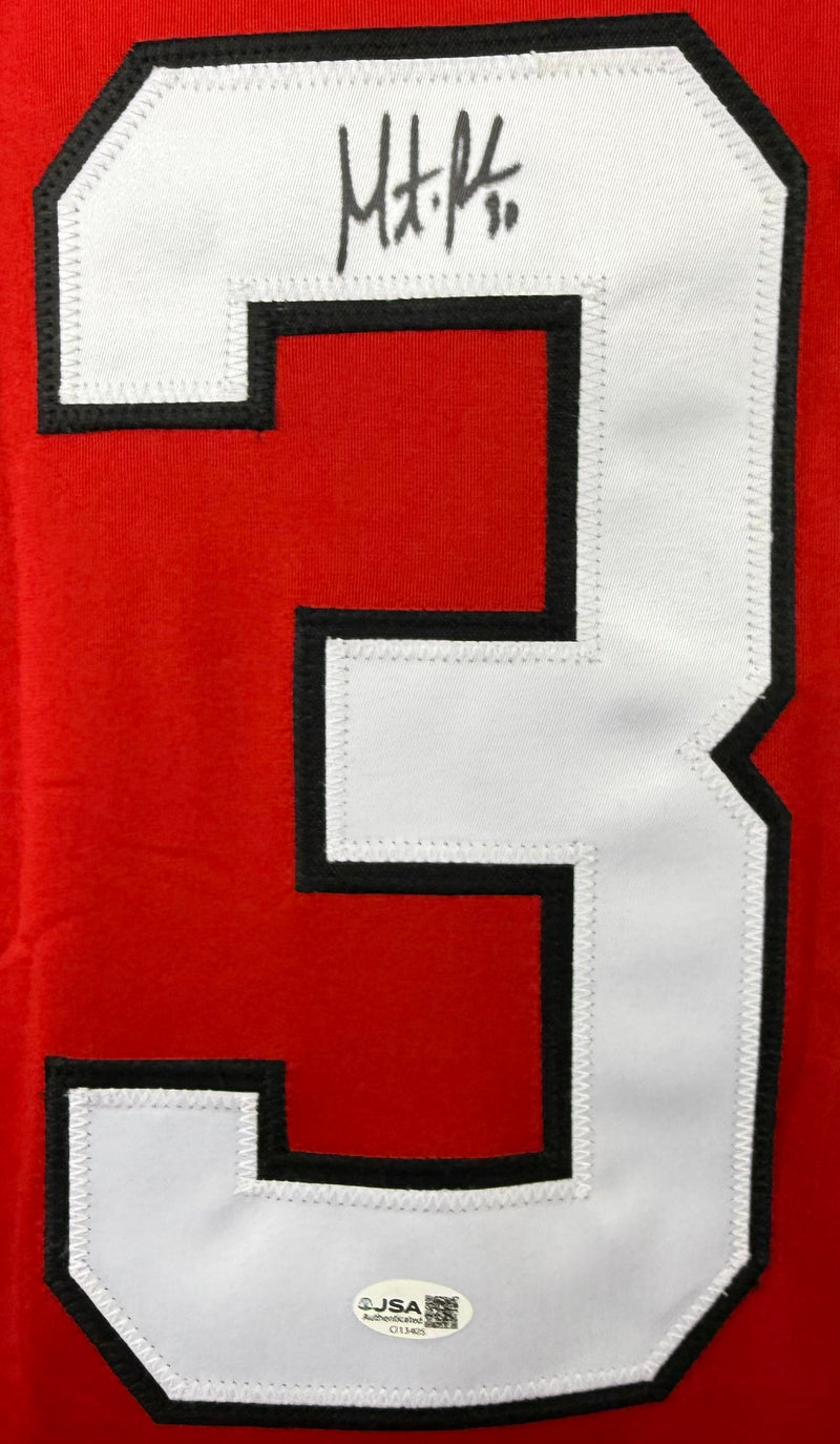 MARTIN BRODEUR AUTOGRAPHED SIGNED RED CUSTOM PRO STYLE JERSEY JSA