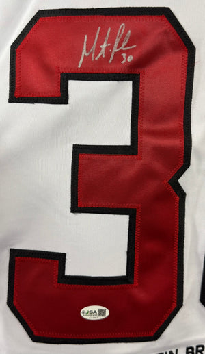 MARTIN BRODEUR AUTOGRAPHED SIGNED CUSTOM WHITE PRO STYLE JERSEY JSA