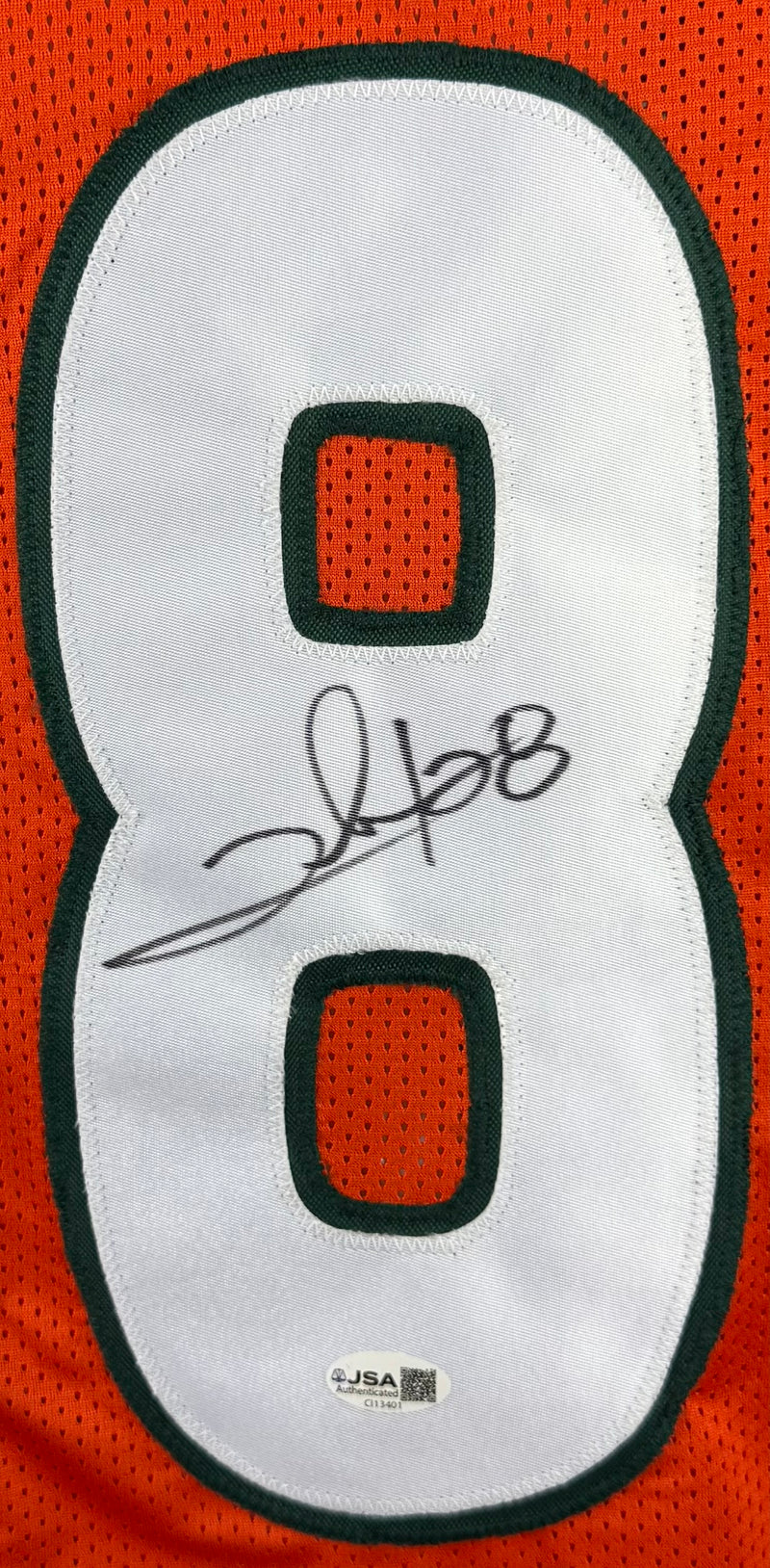 CLINTON PORTIS AUTOGRAPHED SIGNED ORANGE CUSTOM COLLEGE STYLE JERSEY JSA