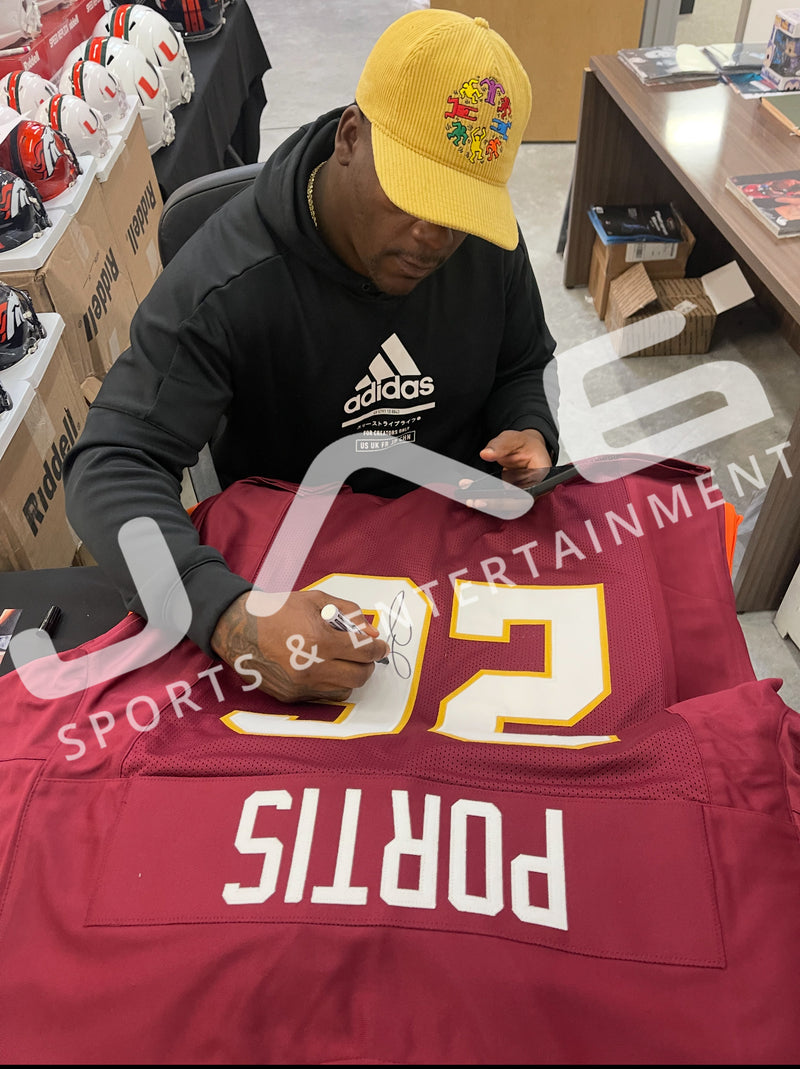 CLINTON PORTIS AUTOGRAPHED SIGNED MAROON CUSTOM PRO STYLE JERSEY JSA