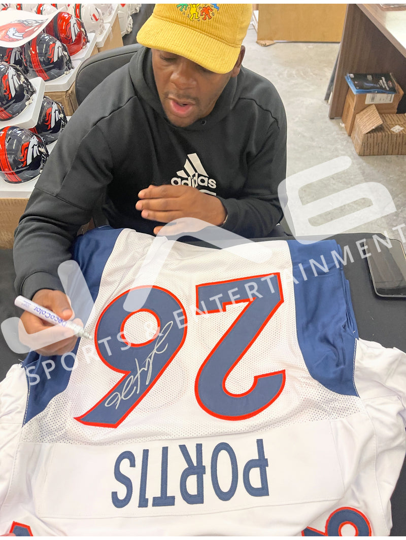 CLINTON PORTIS AUTOGRAPHED SIGNED WHITE CUSTOM PRO STYLE JERSEY JSA