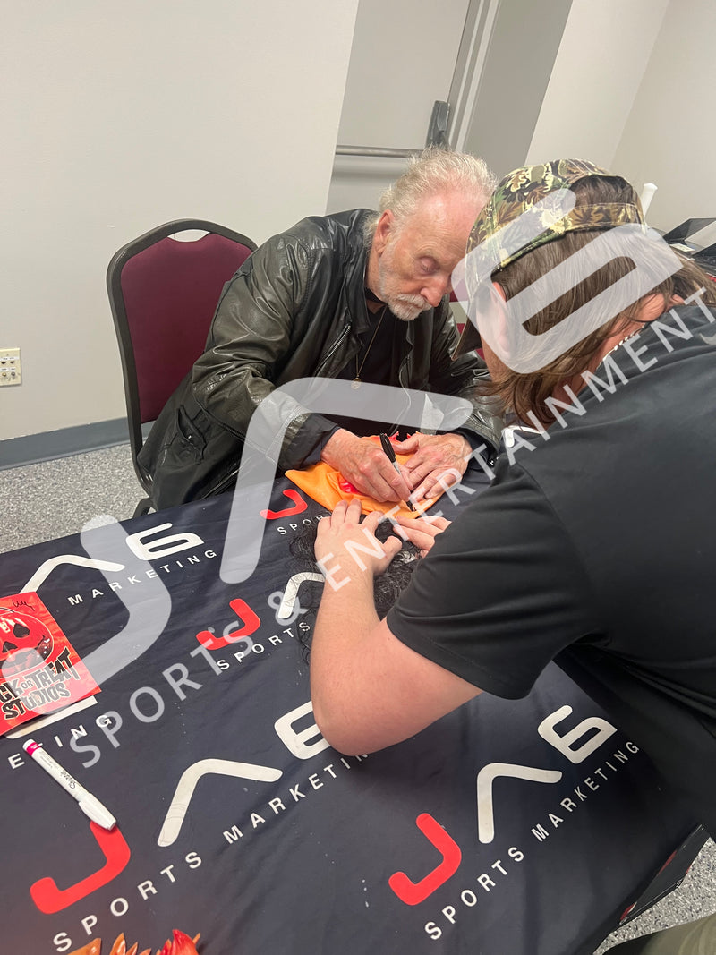 Tobin Bell & Shawnee Smith autographed signed Inscribed mask JSA COA Jigsaw Saw