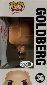 Bill Goldberg autographed signed funko pop #36 WWE WCW JSA COA