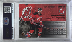 Ken Daneyko auto insc 1994 Leaf card #336 PSA Encapsulated New Jersey Devils