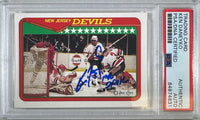 Ken Daneyko auto insc 1992 #53 Score card PSA Encapsulated New Jersey Devils