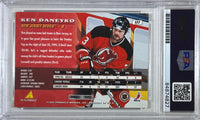 Ken Daneyko auto insc 1995 Pinnacle card PSA Encapsulated New Jersey Devils