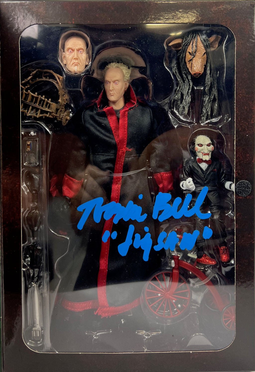 Tobin Bell autographed signed inscribed action figure JSA COA Saw Jigsaw