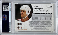 Ken Daneyko auto insc 1991 Pro Set card #139 PSA Encapsulated New Jersey Devils