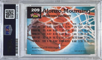 Alonzo Mourning auto signed 1993 #209 Topps card Charlotte Hornets PSA Encap