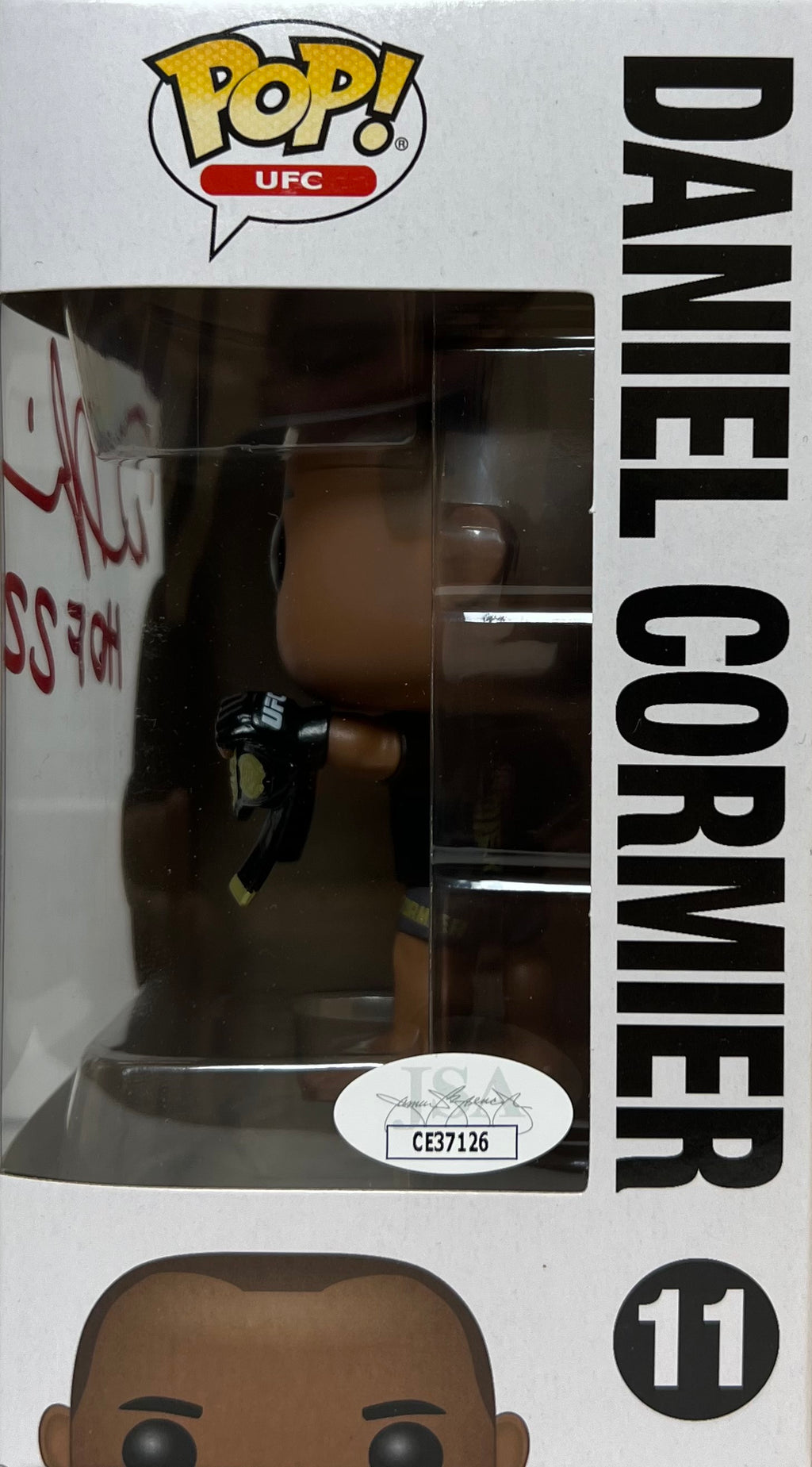 Daniel Cormier inscribed signed funko pop #11 UFC JSA COA