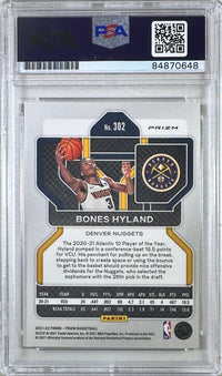 Bones Hyland autographed signed rookie card #302 2021 Panini PSA Encap