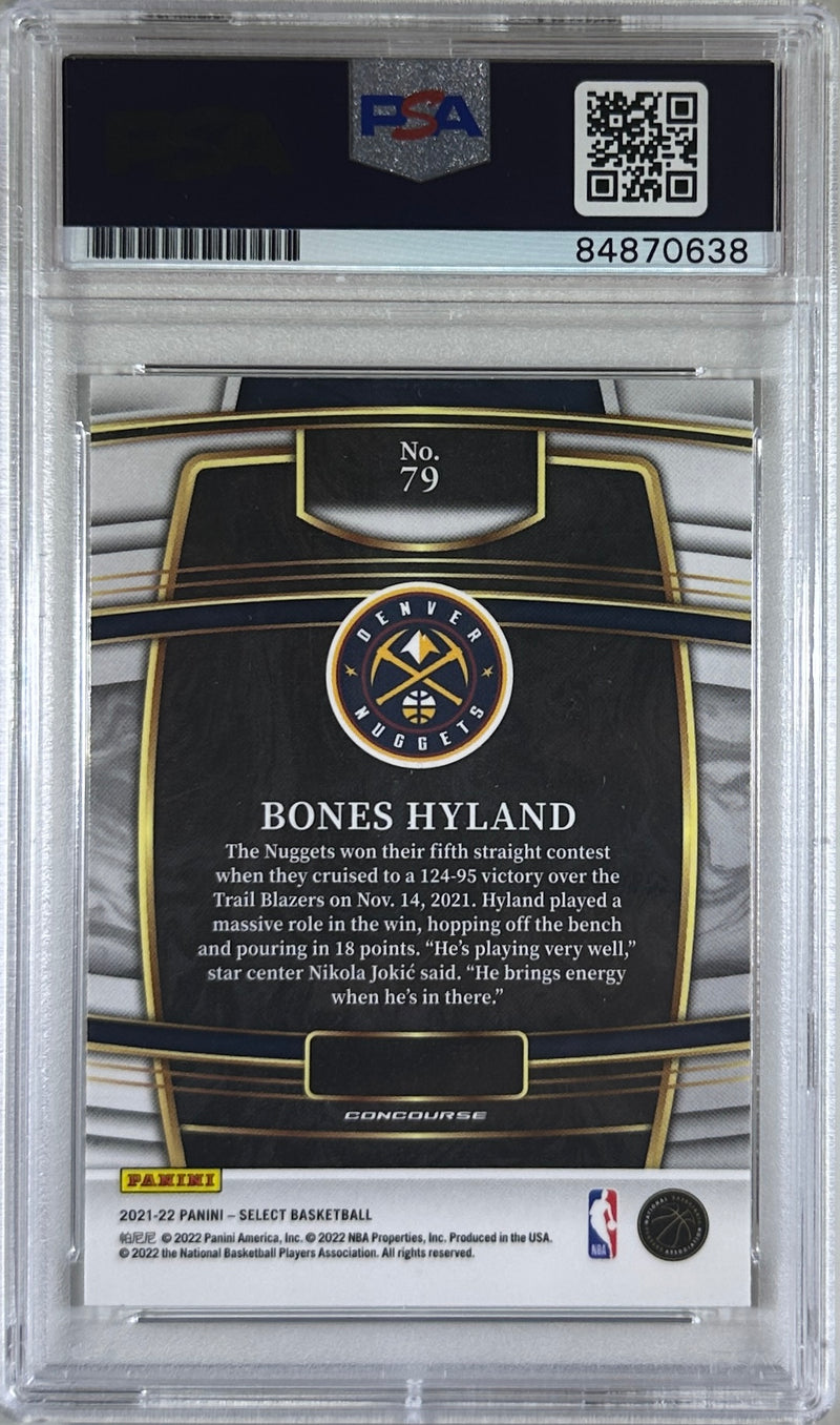 Bones Hyland autographed signed rookie card #79 2022 Panini PSA Encap