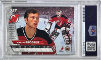 Martin Brodeur signed auto 1992 Fleer RC #357 New Jersey Devils PSA GEM Mint 10