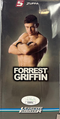 Forrest Griffin triple inscribed signed figure UFC JSA COA