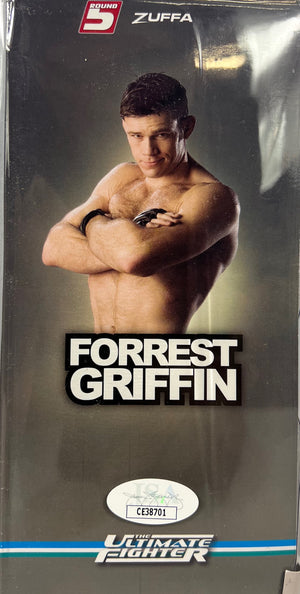 Forrest Griffin triple inscribed signed figure UFC JSA COA