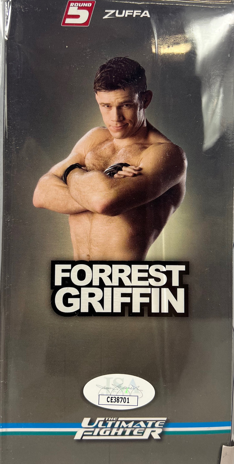 Forrest Griffin triple inscribed signed figure UFC JSA COA