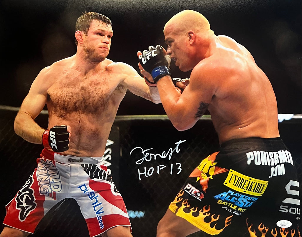 Forrest Griffin inscribed signed 16x20 photo UFC JSA COA