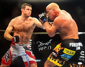 Forrest Griffin inscribed signed 16x20 photo UFC JSA COA