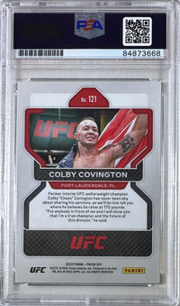 Colby Covington autographed 2022 Panini card #121 UFC PSA Encapsulated