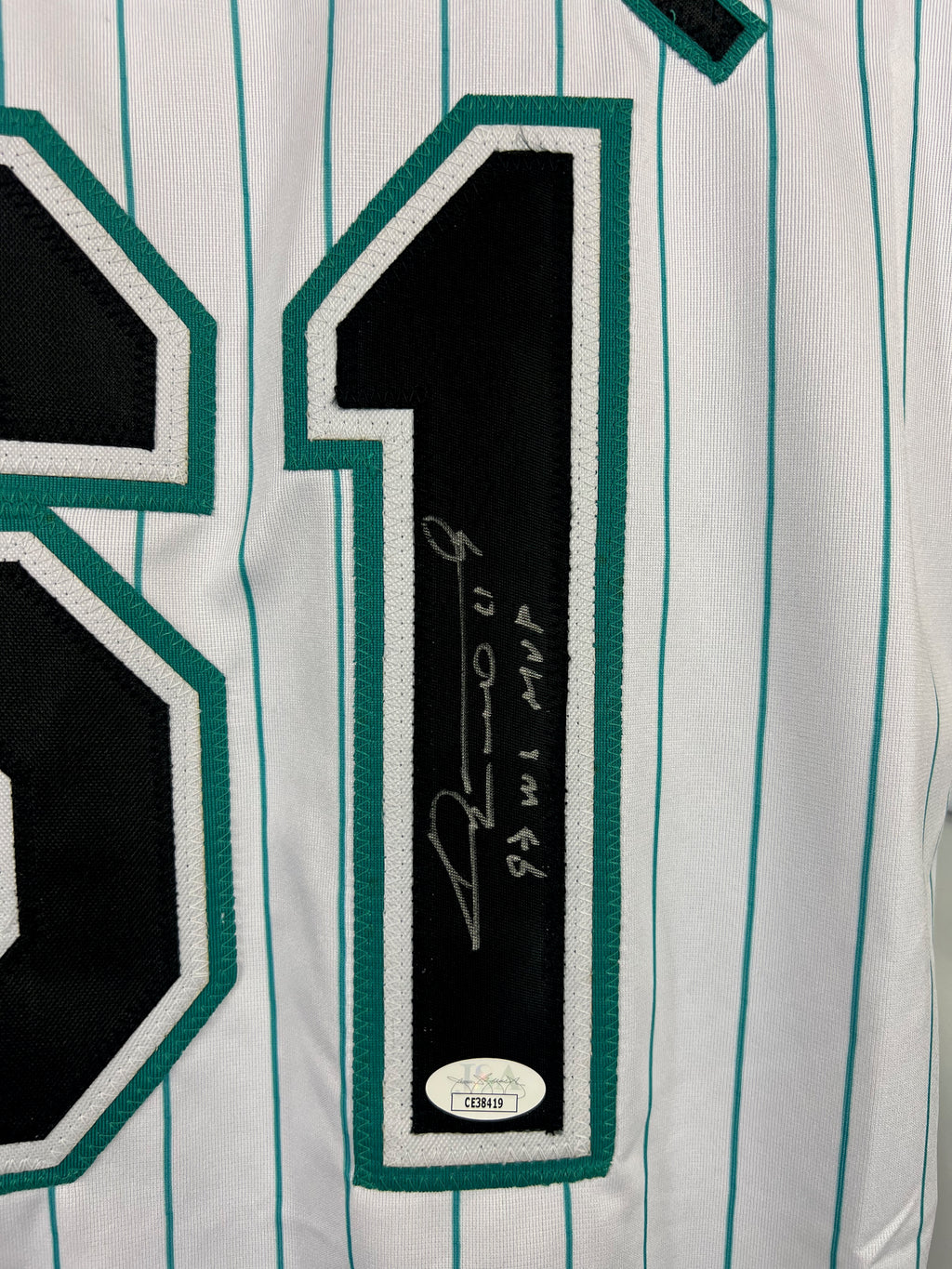 Livan Hernandez autographed signed inscribed jersey MLB Florida Marlins JSA COA
