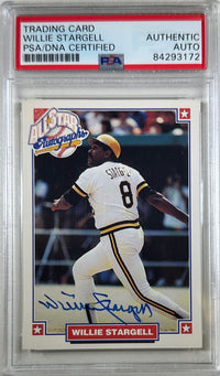 Willie Stargell auto card Nabisco 1993 Pittsburgh Pirates MLB PSA Encap
