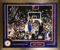 Mario Chalmers autographed signed insc. 16x20 framed photo Kansas Jayhawks JSA