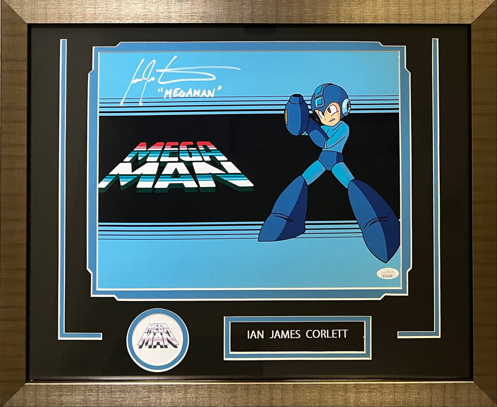 Ian James Corlett autographed signed inscribed 11x14 framed photo Mega Man JSA