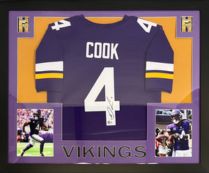 Dalvin Cook autographed signed framed jersey NFL Minnesota Vikings BAS COA