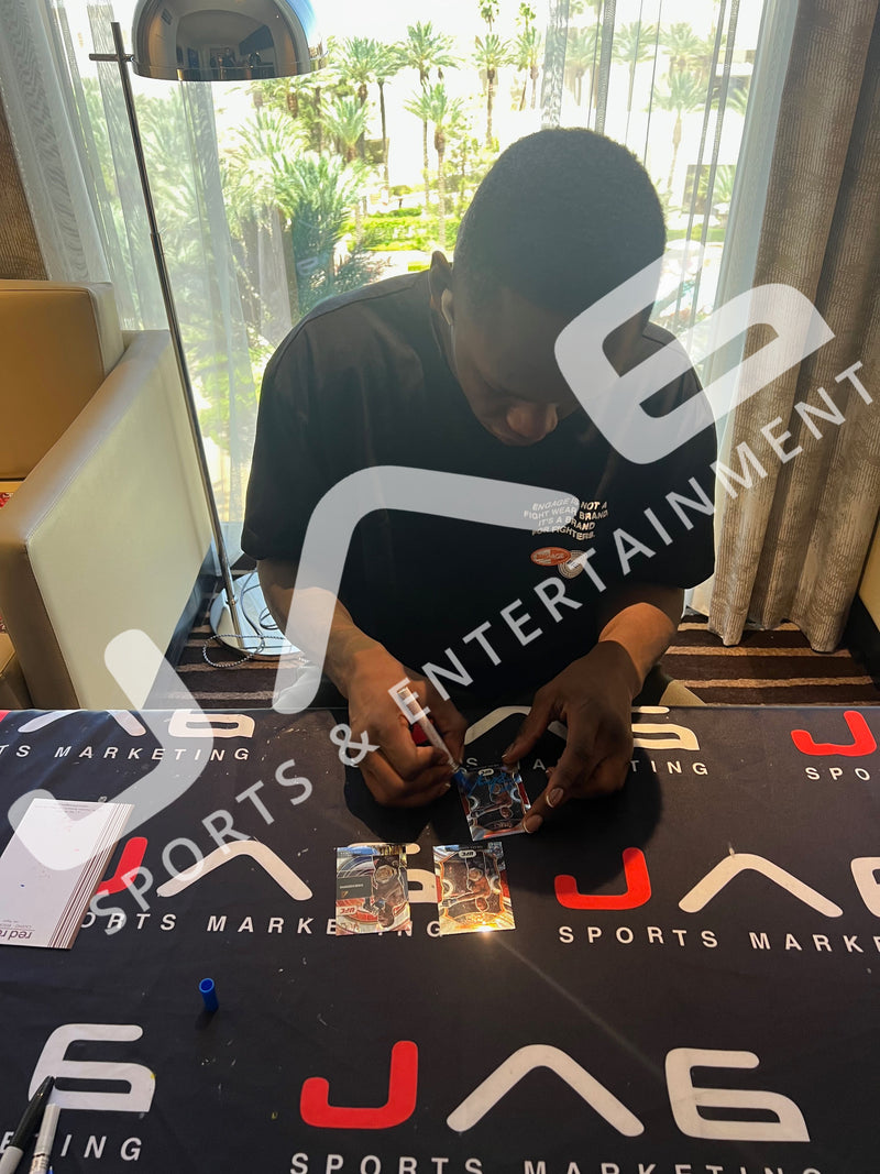 Israel Adesanya autographed 2022 Panini card #9 UFC BAS Encapsulated