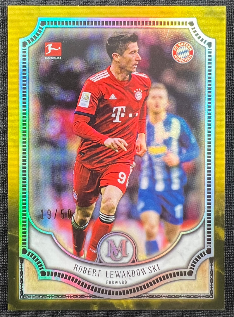 Robert Lewandowski 2019 Topps Museum Collection #90 /50 Bayern Munich