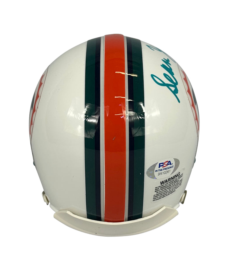 Sean Young autographed signed inscribed mini Helmet Miami Dolphins JSA