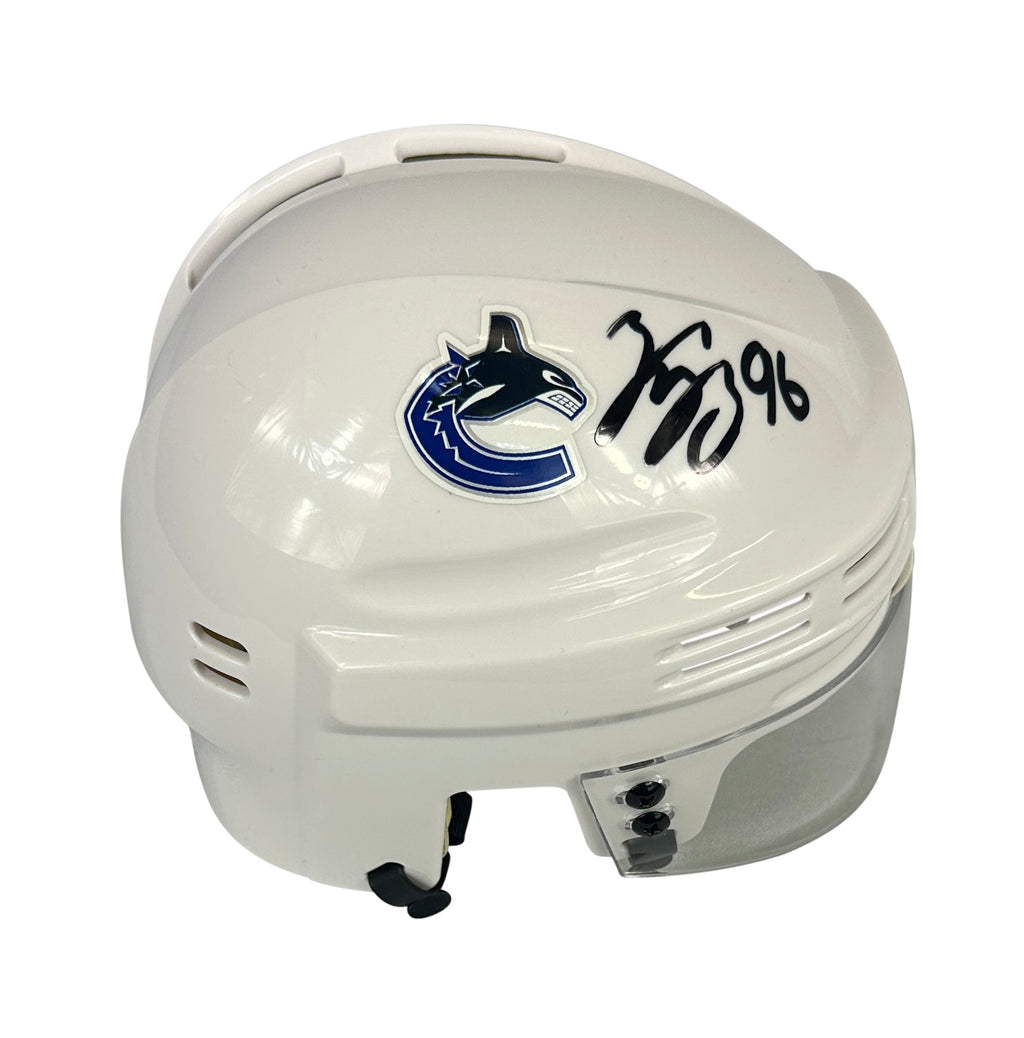 Andrei Kuzmenko autographed signed mini helmet NHL Vancouver Canucks PSA