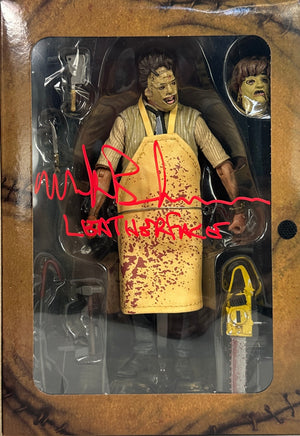 Mark Burnham signed NECA figure JSA COA Leatherface Texas Chainsaw Massacre