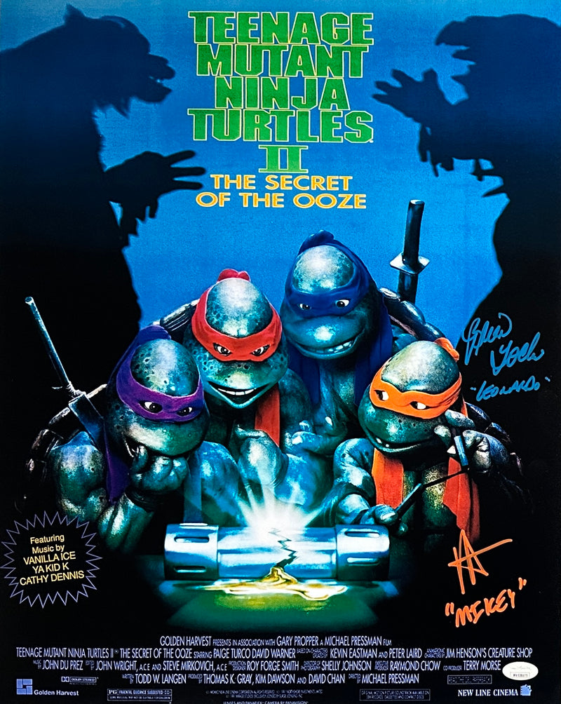 Tochi Rist autographed inscribed 16x20 photo JSA Teenage Mutant Ninja Turtles