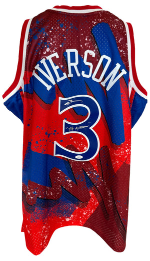 Allen Iverson autographed signed authentic jersey NBA Philadelphia 76ers JSA COA