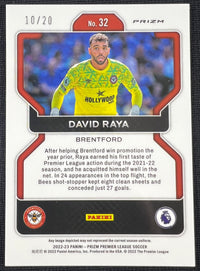 David Raya 2022-23 Panini Prizm Purple Mojo #32 /20