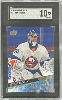 Ilya Sorokin 2020-2021 Upper Deck encap rookie card #461 SGC Gem Mint 10 Islanders