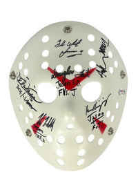 White Lehman Kirzinger Wieand Hodder Tait signed inscribed Jason mask JSA