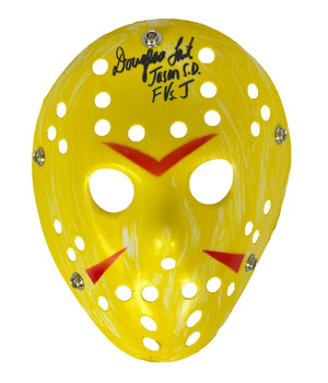 Douglas Tait autographed signed inscribed Jason Vorhees mask Friday The 13th JSA