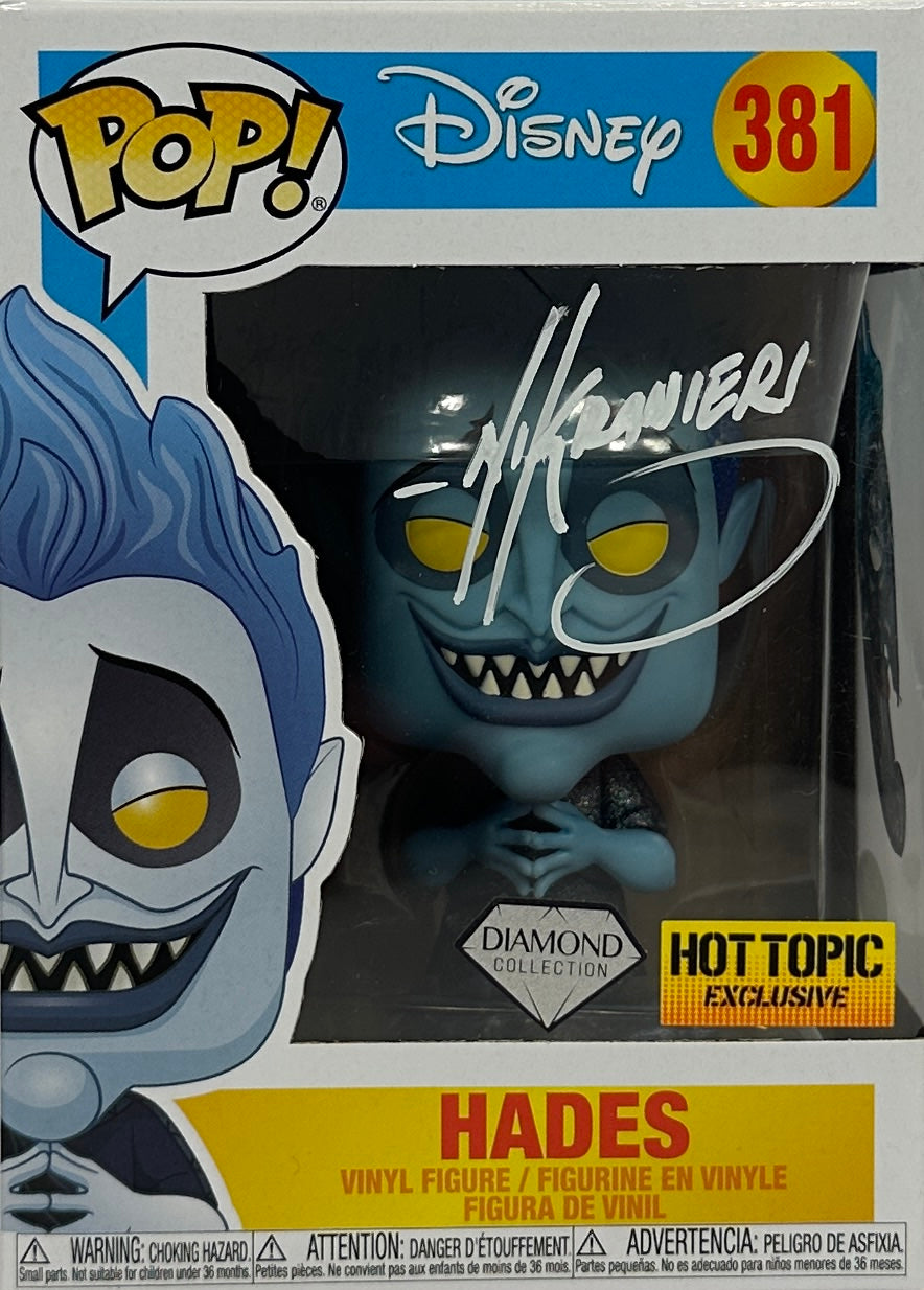 Nik Ranieri autographed signed inscribed Funko Pop #381 JSA Hercules Hades