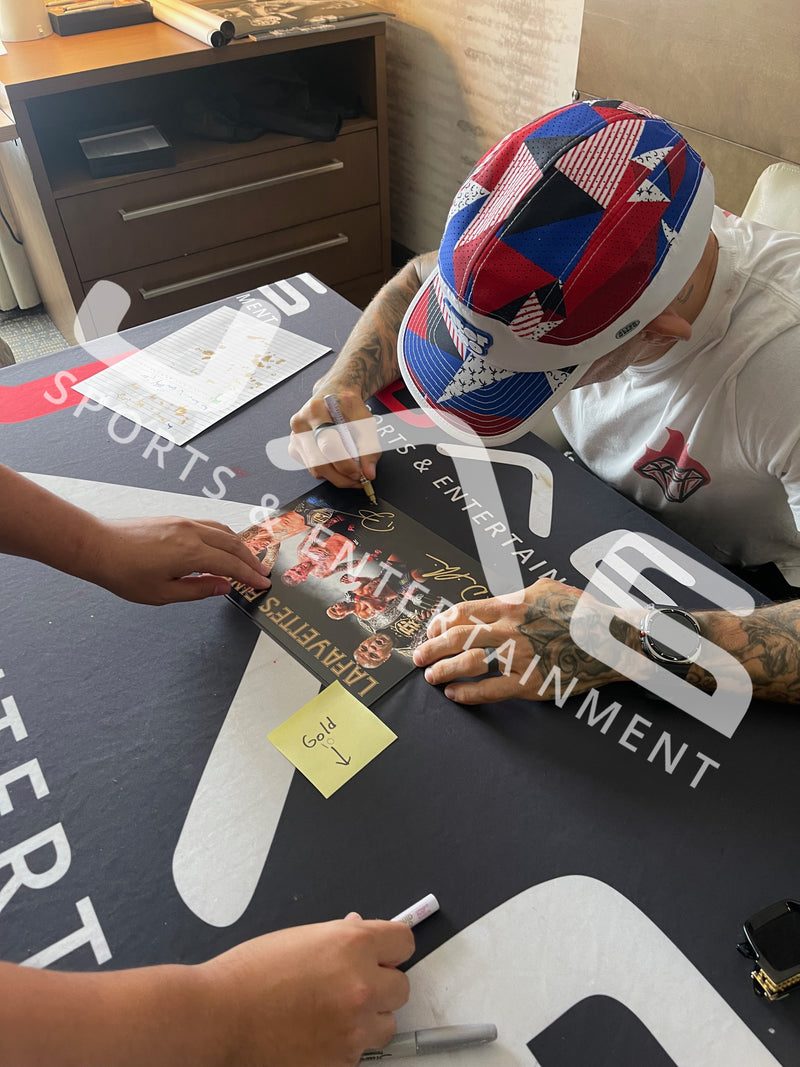 Daniel Cormier Dustin Poirier autographed signed inscribed 8x10 photo UFC JSA