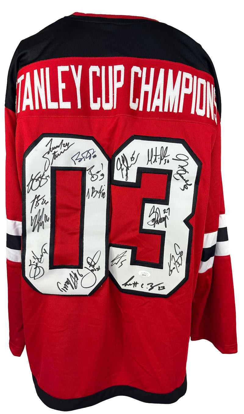 Team autographed signed jersey New Jersey Devils JSA COA