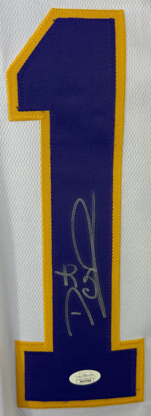 Dante Culpepper autographed signed white Pro Style jersey JSA COA