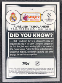 Aurelien Tchouameni 2022-23 Topps Merlin Gold Atomic Refractor #122 /50